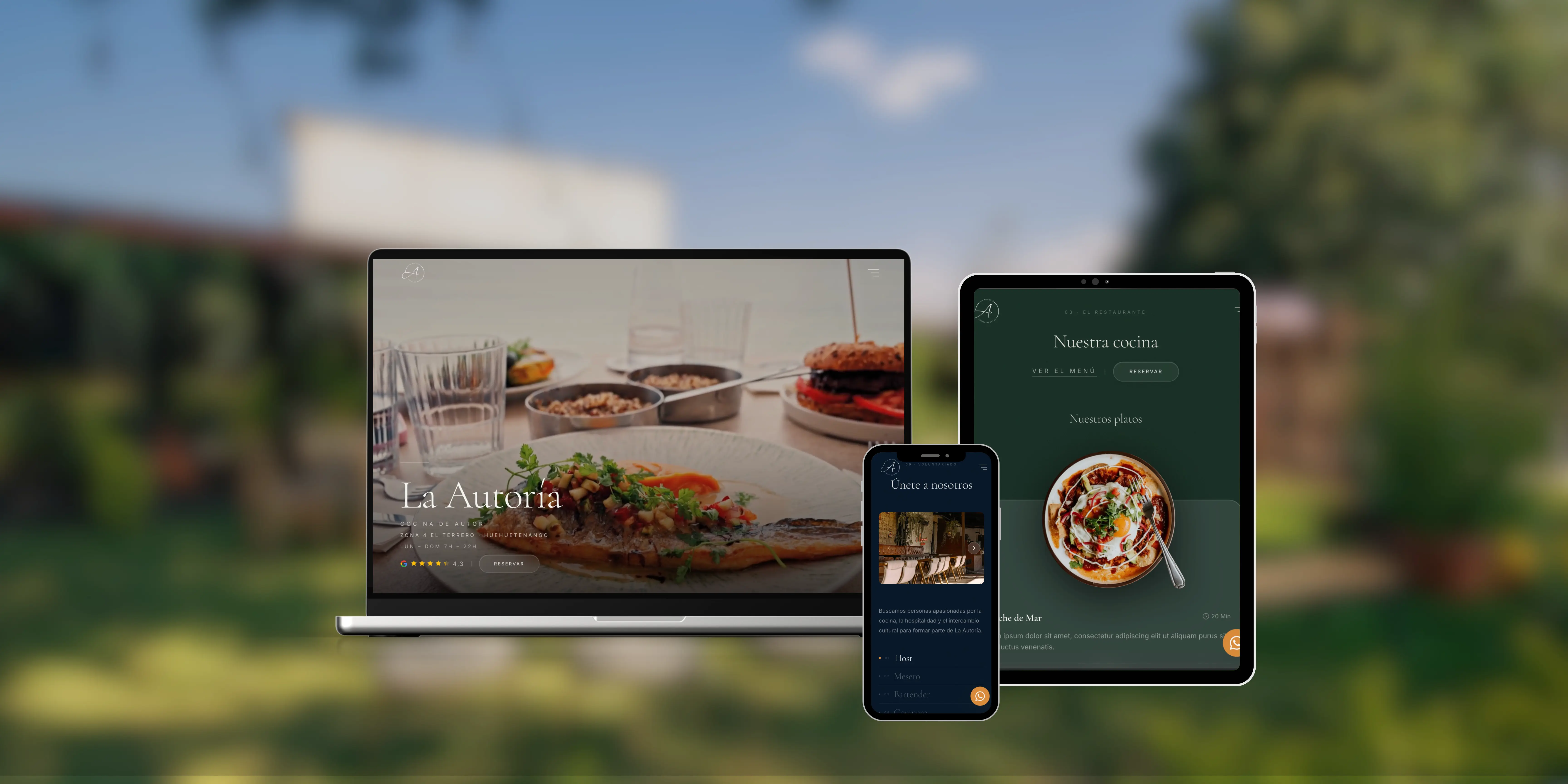 Projet La Autoria — Site vitrine