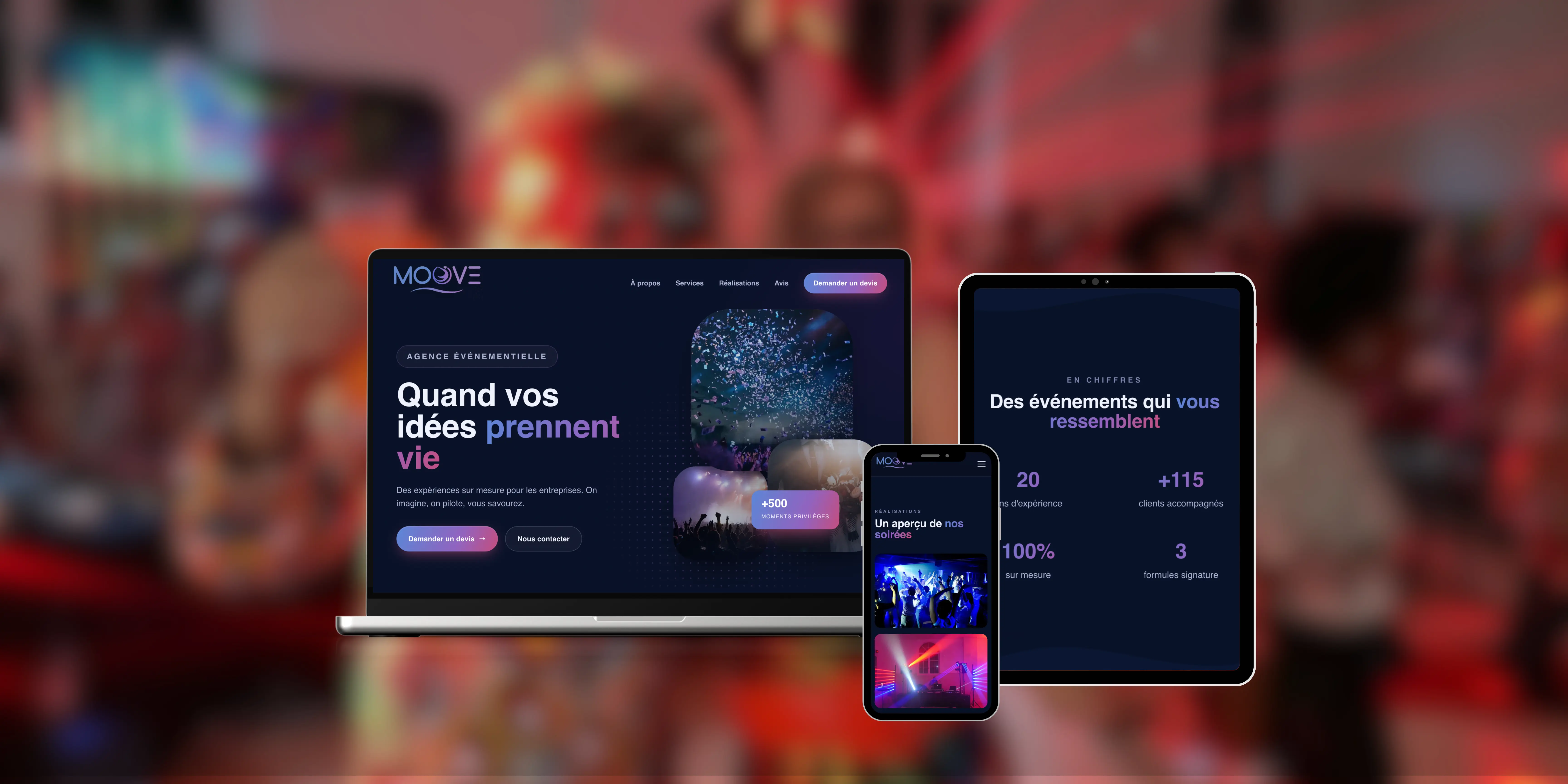 Projet Moove — Site vitrine